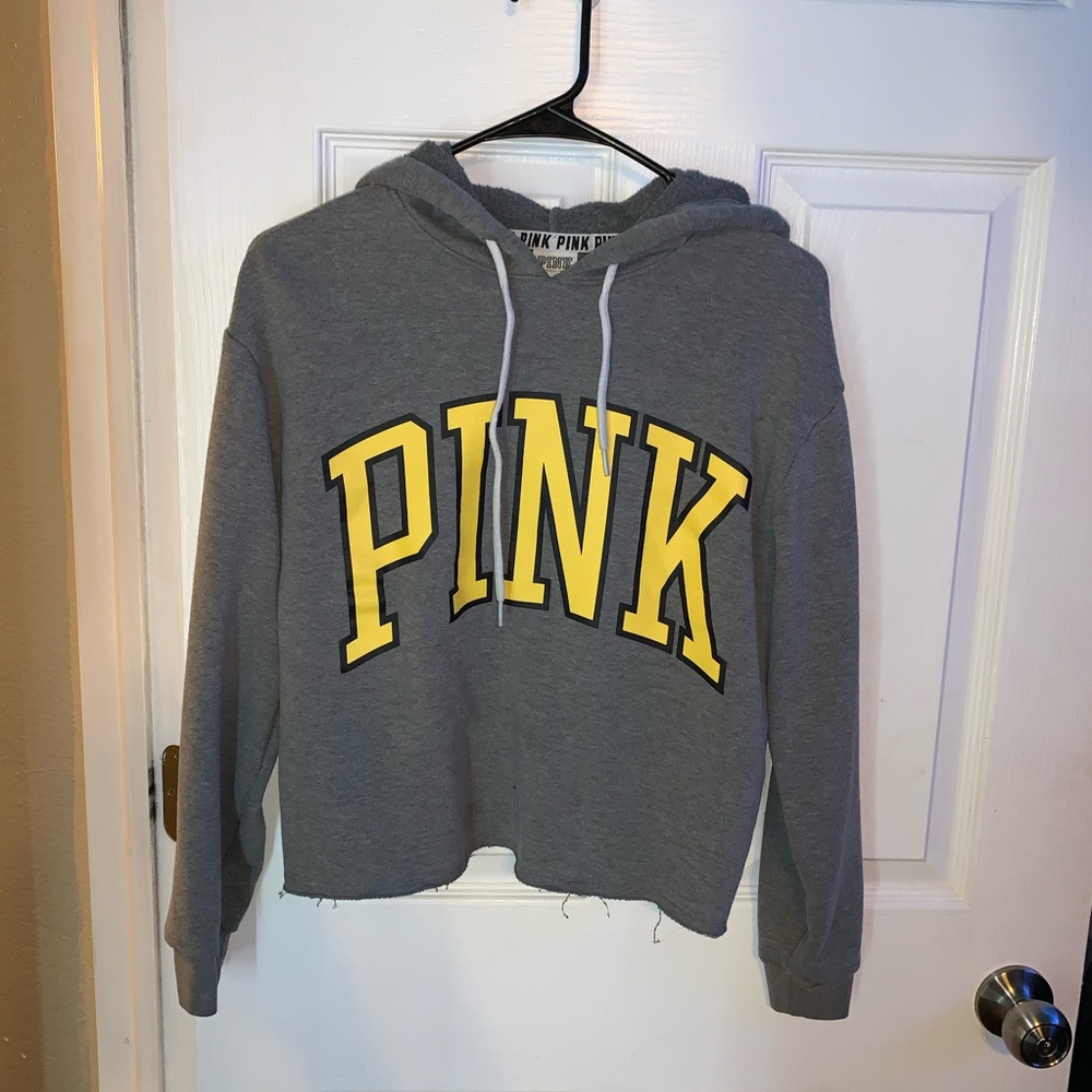 VS Pink Crop Hoodie